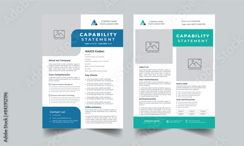 Capability Statement Template Design.