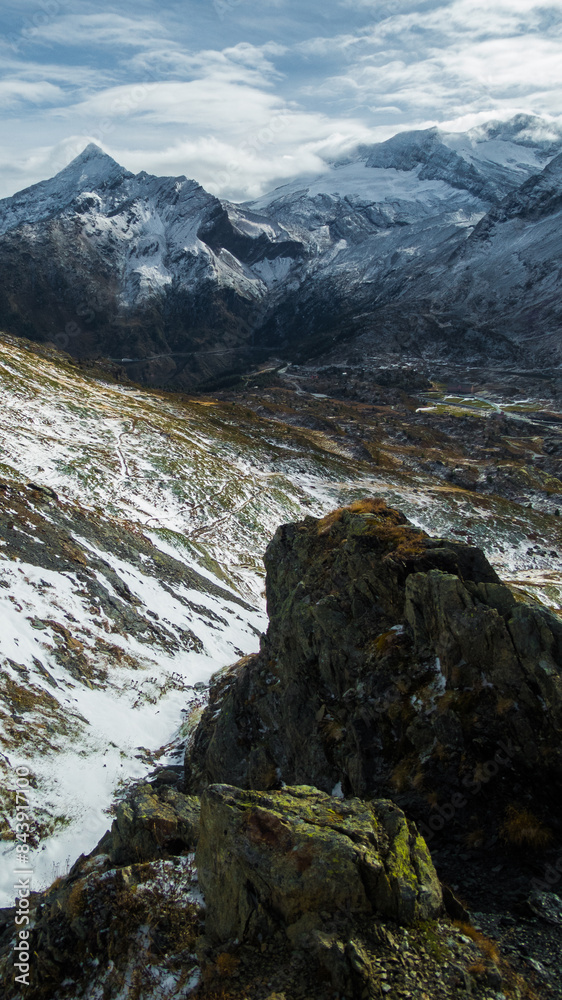 landscape around simplon pass area in valais landscape around simplon pass area in valais