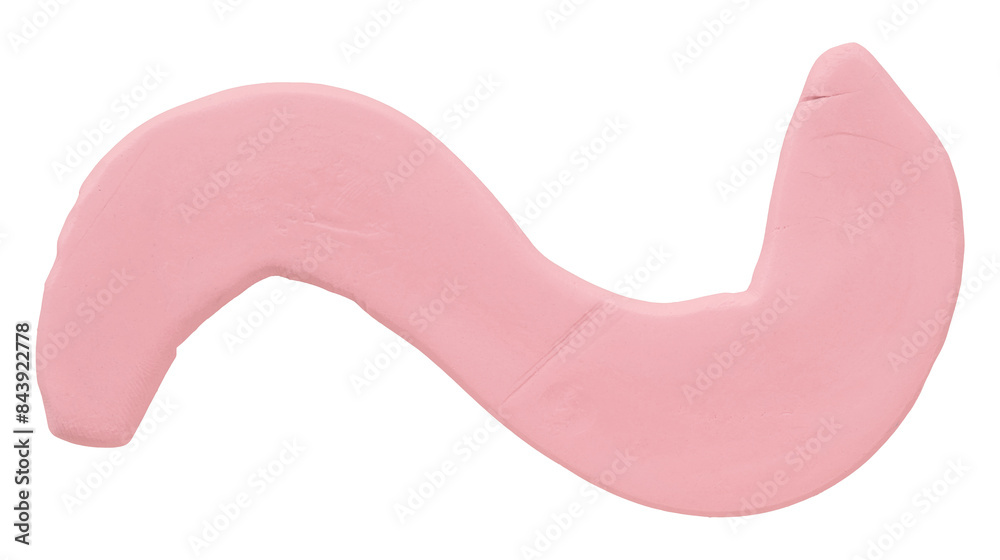 Plasticine is a pink brush isolated on a transparent background. Plasticine is a pink brush isolated on a transparent background.