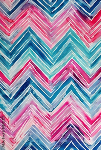 Vibrant Watercolor Pattern for Creative Projects Generative AI