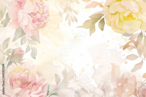 Whimsical Floral Background for Spring Designs Generative AI