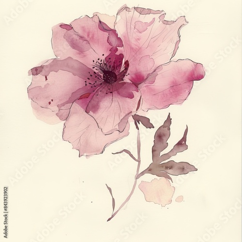 Whimsical Floral Illustration for Spring Decor Generative AI