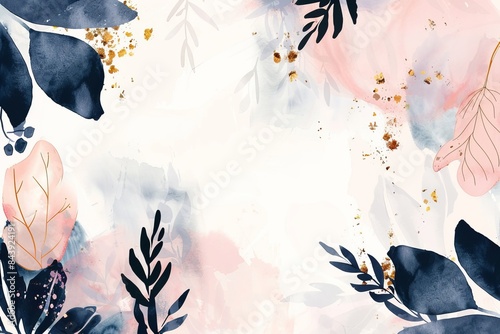 Whimsical Floral Background for Modern Designs Generative AI