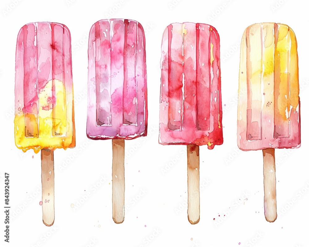 Summer Fun Clipart Set for Print Design Generative AI