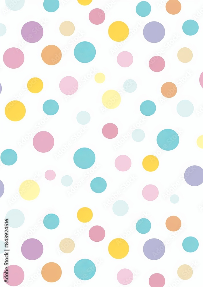 Vibrant Polka Dot Pattern for Cute Designs Generative AI Vibrant Polka Dot Pattern for Cute Designs Generative AI