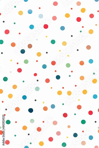 Vibrant Polka Dot Wallpaper for Phone Screensaver Generative AI