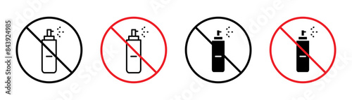No Spray Can Allowed Sign for Vandalism Prevention, Public Safety, and Restricted Items Graphics
