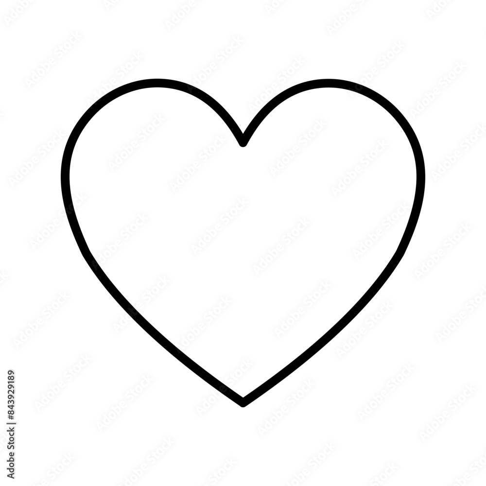 Romantic Heart Icon color editable Romantic Heart Icon color editable