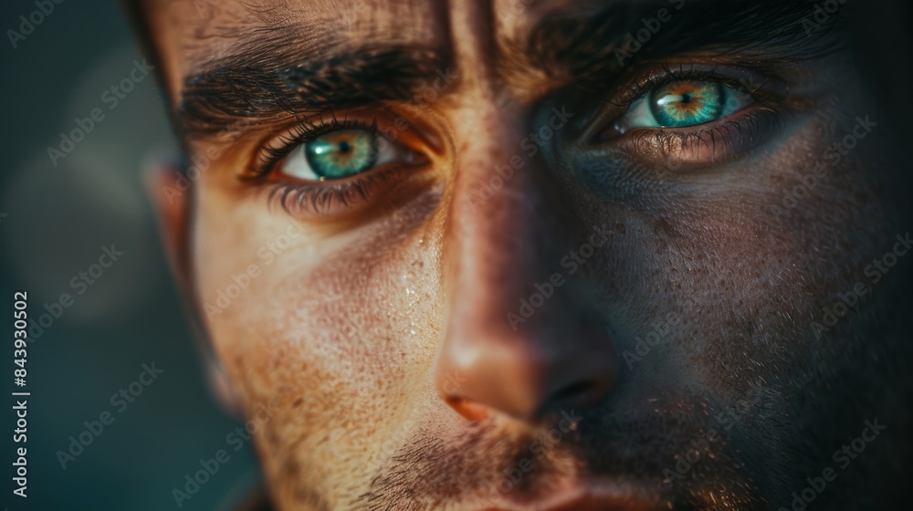 close up portrait of a man close up portrait of a man