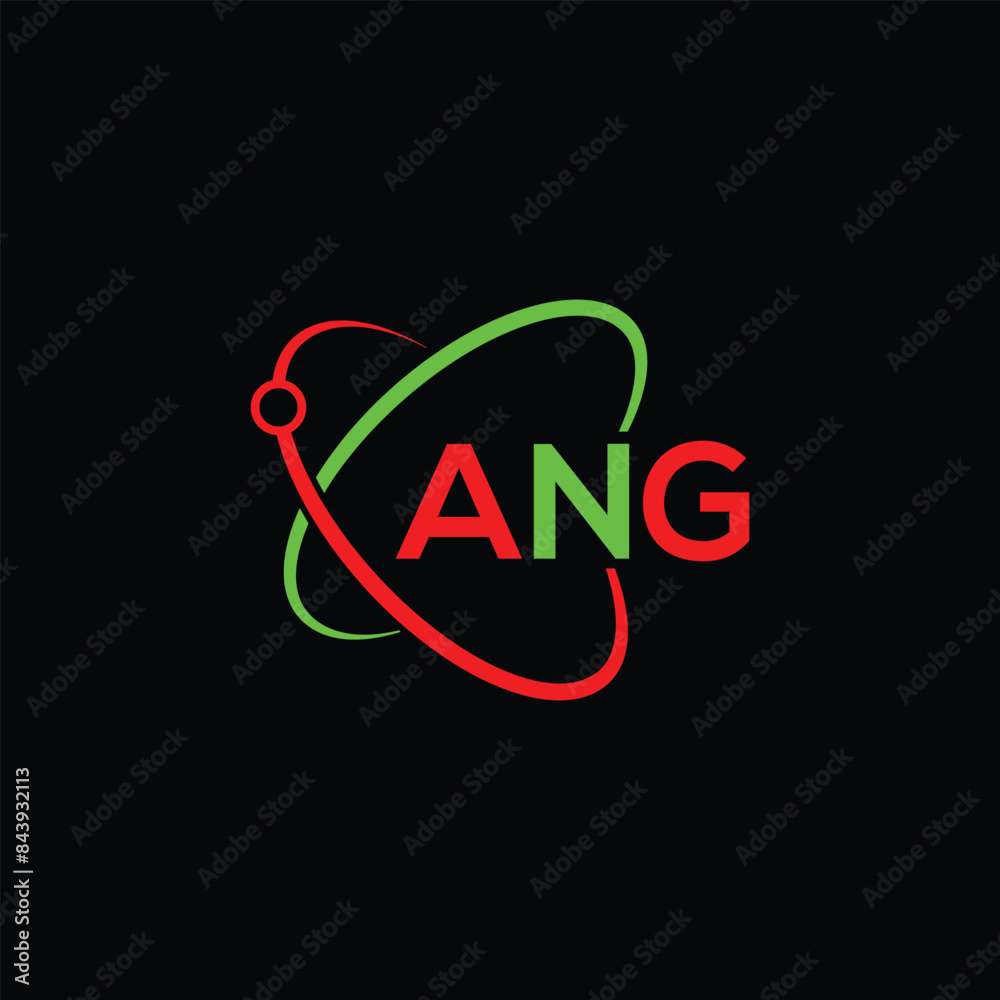 ANG letter creative logo design icon