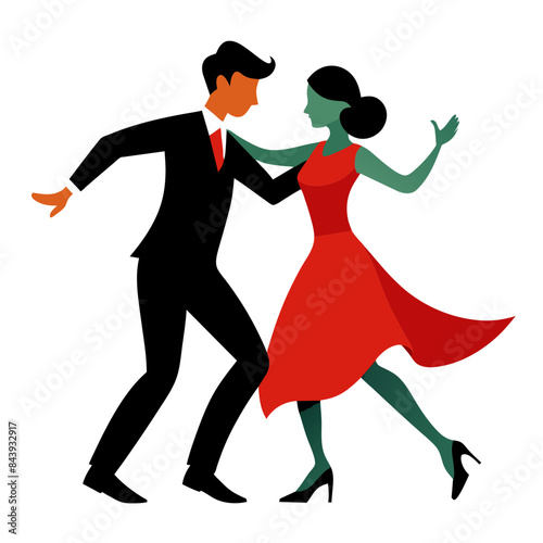 couple performing a passionate dance.