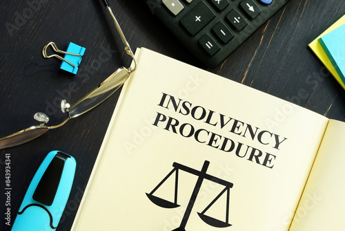 Insolvency procedure is shown using the text