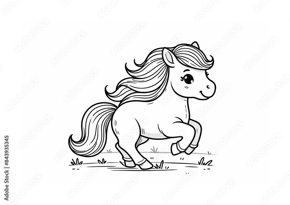 Fototapeta premium Horse Drawing