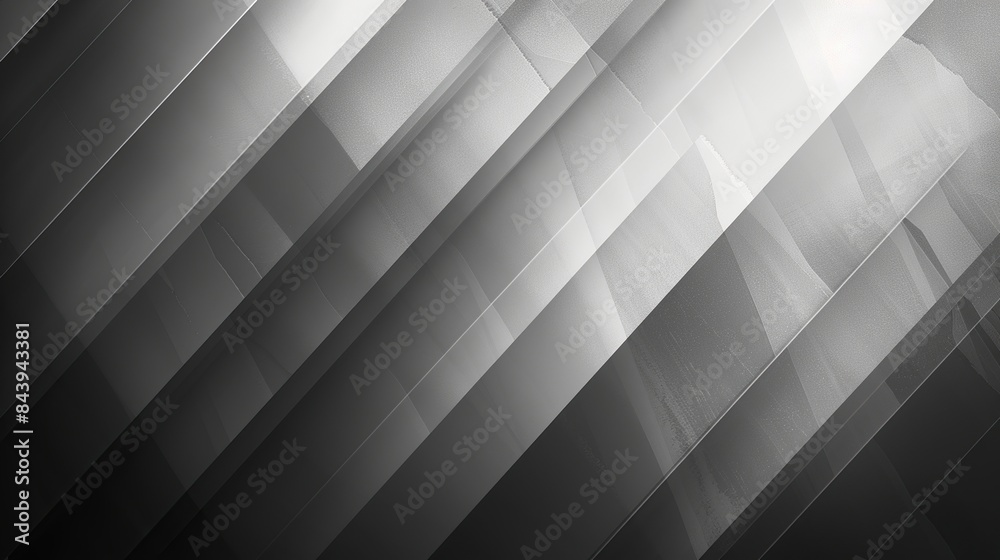 Abstract modern black and silver gradient diagonal background. Luxurious gray metallic texture.