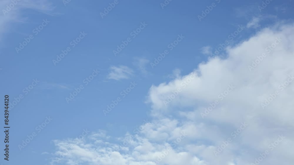 Time lapse of clouds on blue sky with copy space Time lapse of clouds on blue sky with copy space
