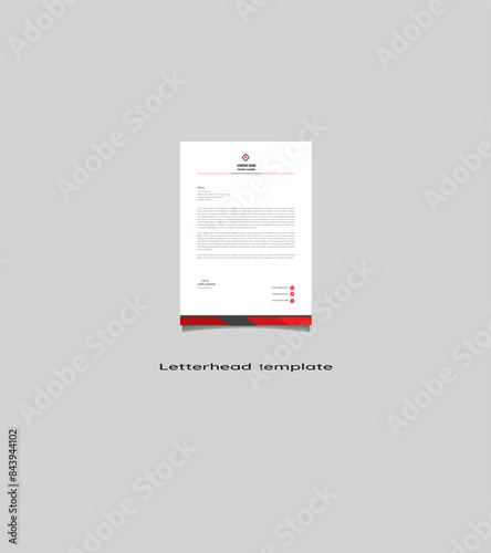 Professional Letterhead Template Design. Business Latter Head
