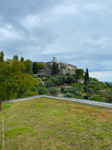 Obraz na płótnie Saint Paul-de-Vence, one of the oldest medieval towns on the French Riviera, is well known for its contemporary art museums and galleries, in France. w salonie