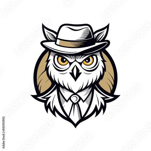 owl with glasses
