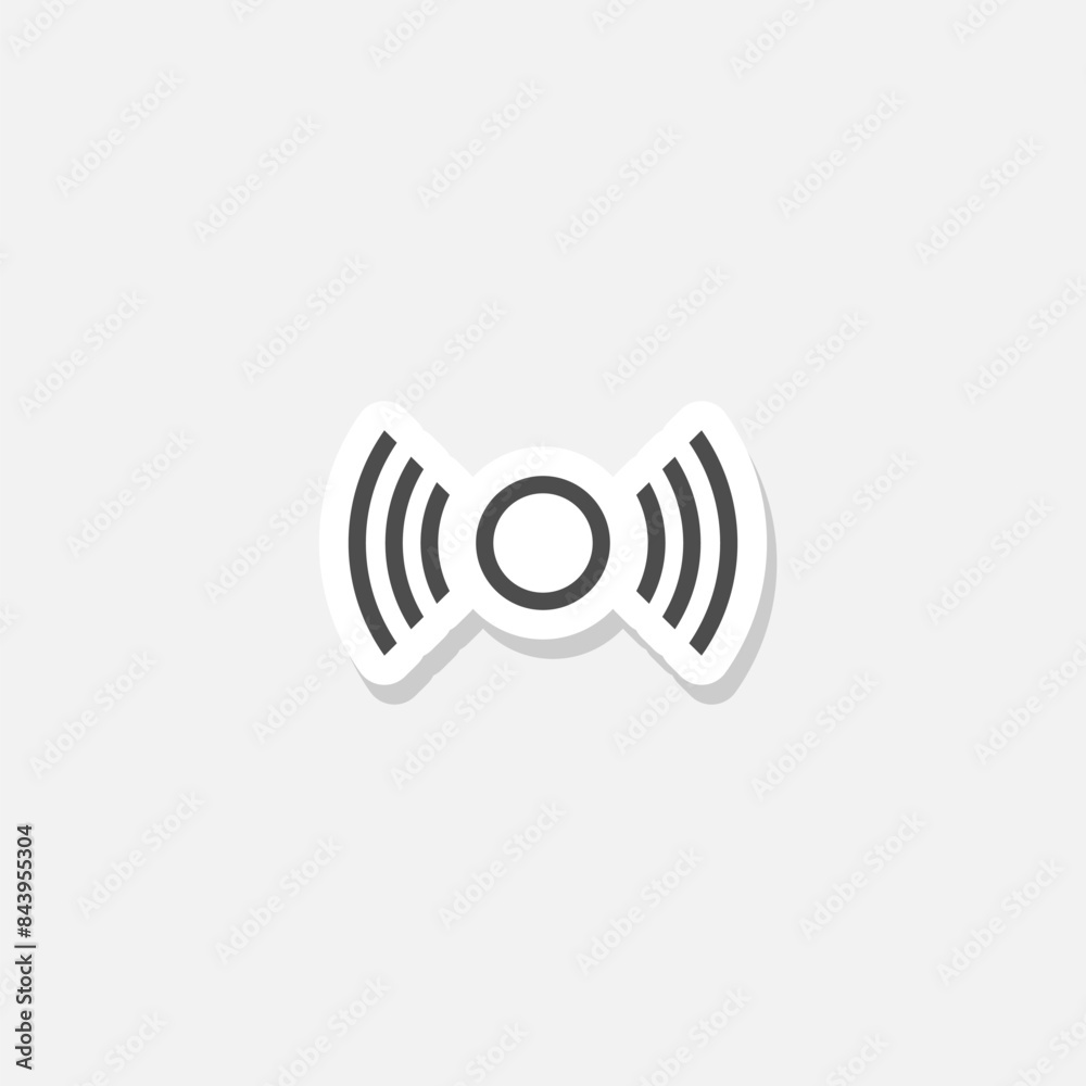 Motion sensor icon sticker isolated on gray background Motion sensor icon sticker isolated on gray background