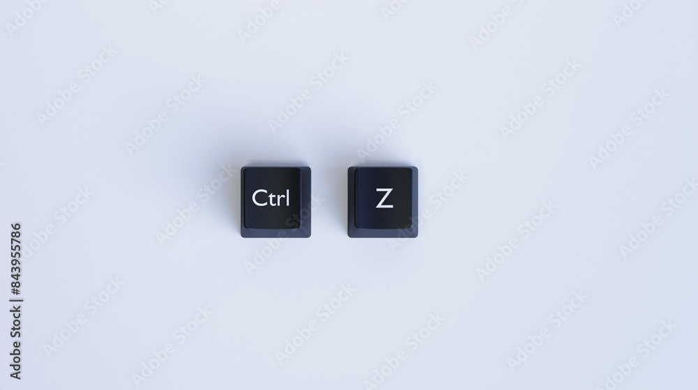 3D Ctrl Z Keyboard Key Background 3D Ctrl Z Keyboard Key Background