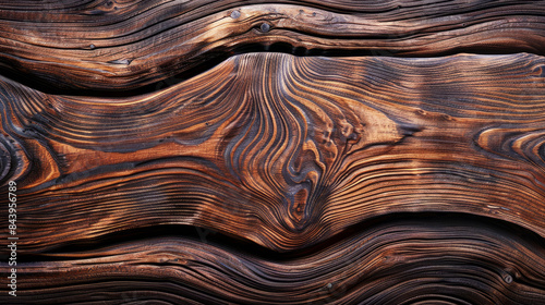 Rich dark wood textures evoking warmth