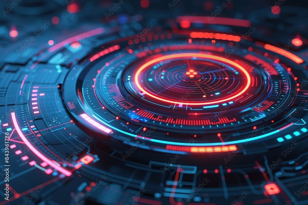 Cyber Threat Intelligence Concept - Collection and Analysis of Information about Ongoing and Potential Cyber Attacks - 3D design