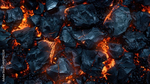 A vivid backdrop with a burning coal texture
