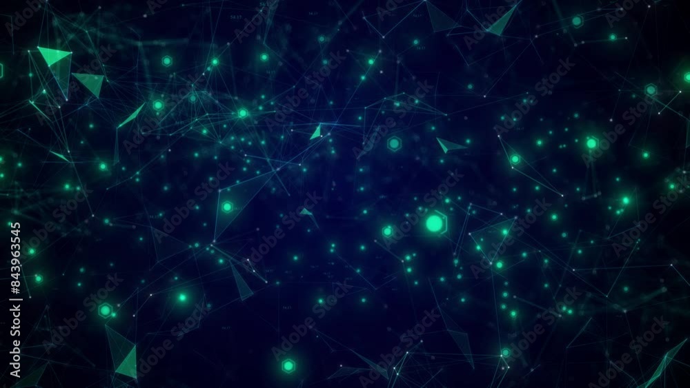 Flying In To The Plexus Network On Black Dark Bg. Abstract Digtial High Tech Network And Computer Data Background. Digital Futuristic Network Connection Background. Digital Data Technology Cyber Spac Flying In To The Plexus Network On Black Dark Bg. Abstract Digtial High Tech Network And Computer Data Background. Digital Futuristic Network Connection Background. Digital Data Technology Cyber Spac