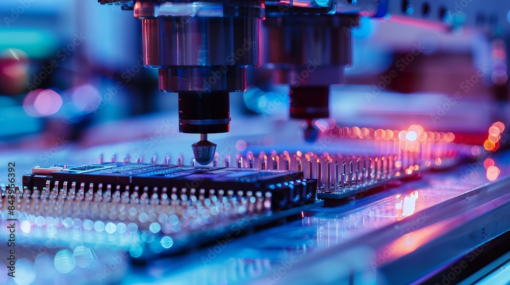 image of a factory producing processor chips image of a factory producing processor chips