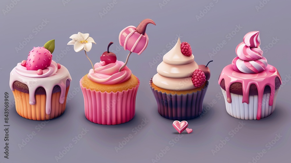 Delicious junk food 3d design Delicious junk food 3d design