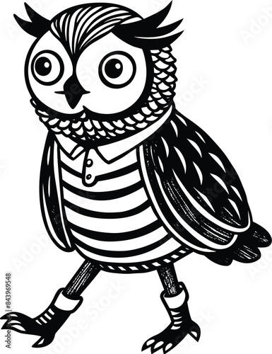 owl with a scarf photo