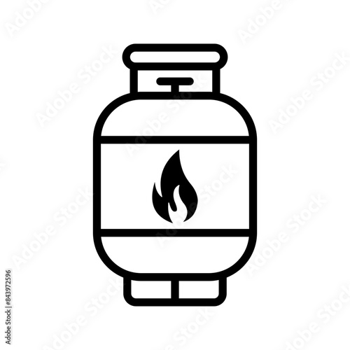 gas cylinders icon. Propane Gas Tank icon color editable