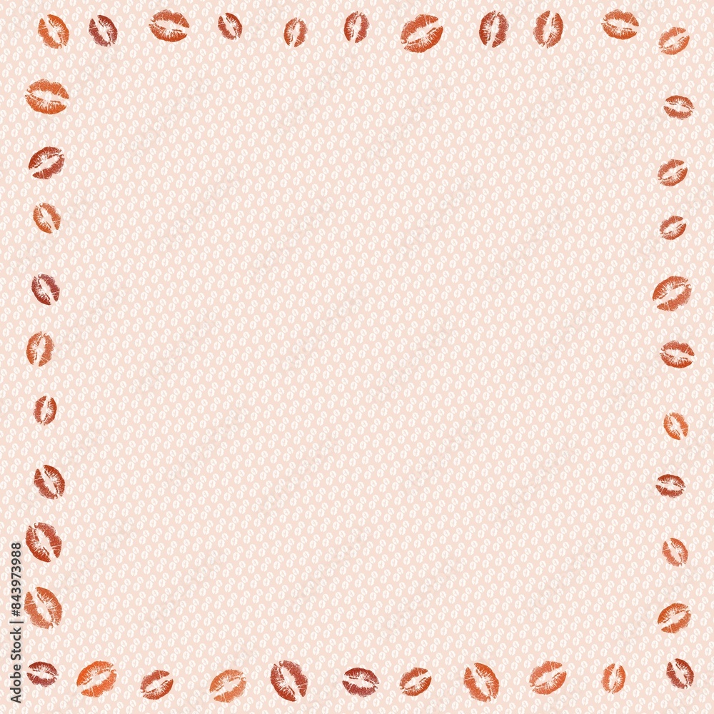 Fondo marco cuadrado kisses (brown). Fondo marco cuadrado kisses (brown).