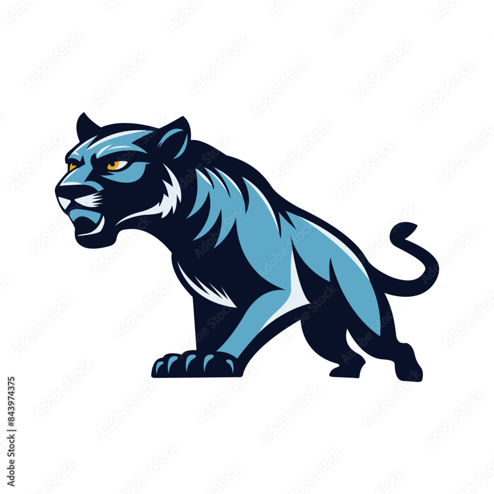 logo print with the image of a black panther1 logo print with the image of a black panther1