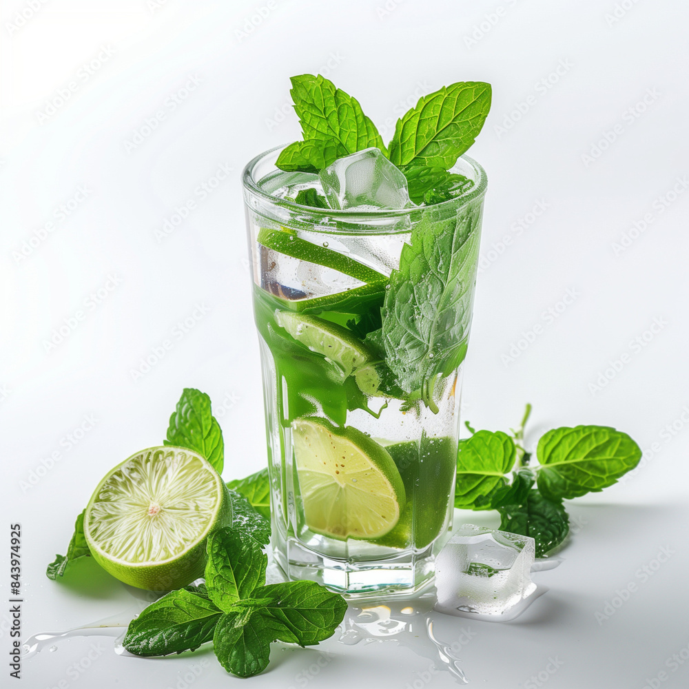 Mojito cocktail with mint Mojito cocktail with mint