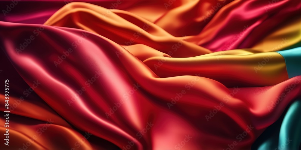 Wavy silk fabric texture background Wavy silk fabric texture background