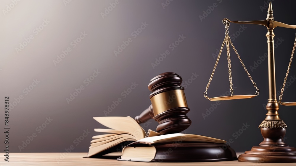 Judge's gavel on dark blue background. Law theme concept. Law theme, mallet of judge, wooden desk and books in courtroom Judge's gavel on dark blue background. Law theme concept. Law theme, mallet of judge, wooden desk and books in courtroom