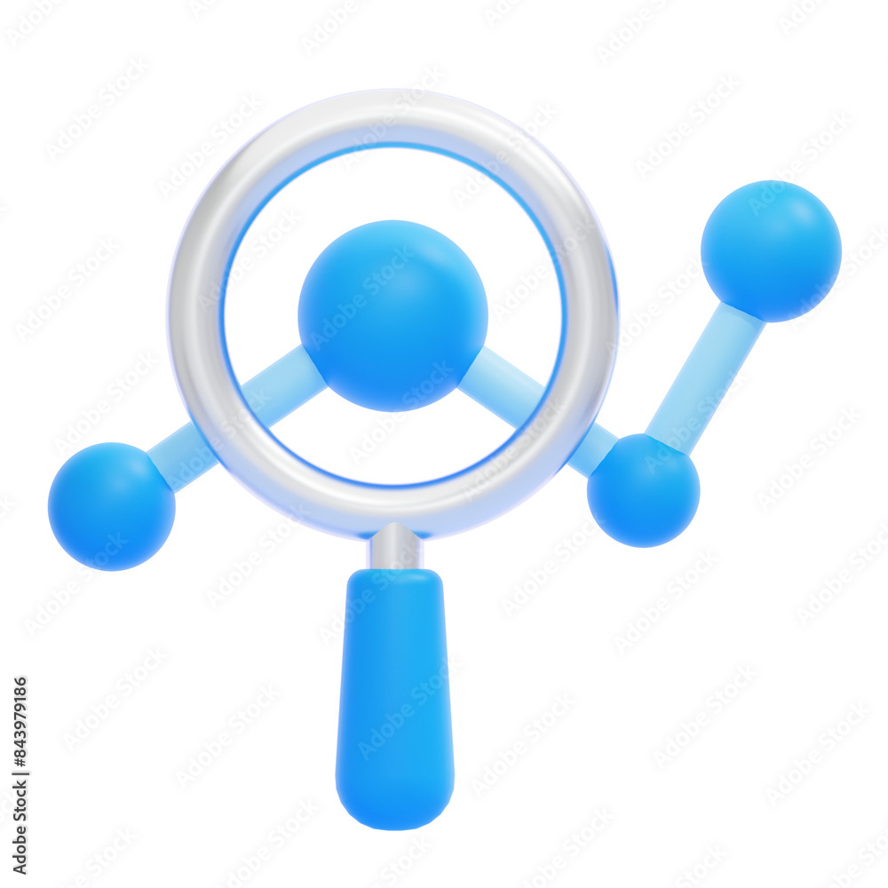 PNG 3D Big Data Analysis icon isolated on a white background PNG 3D Big Data Analysis icon isolated on a white background