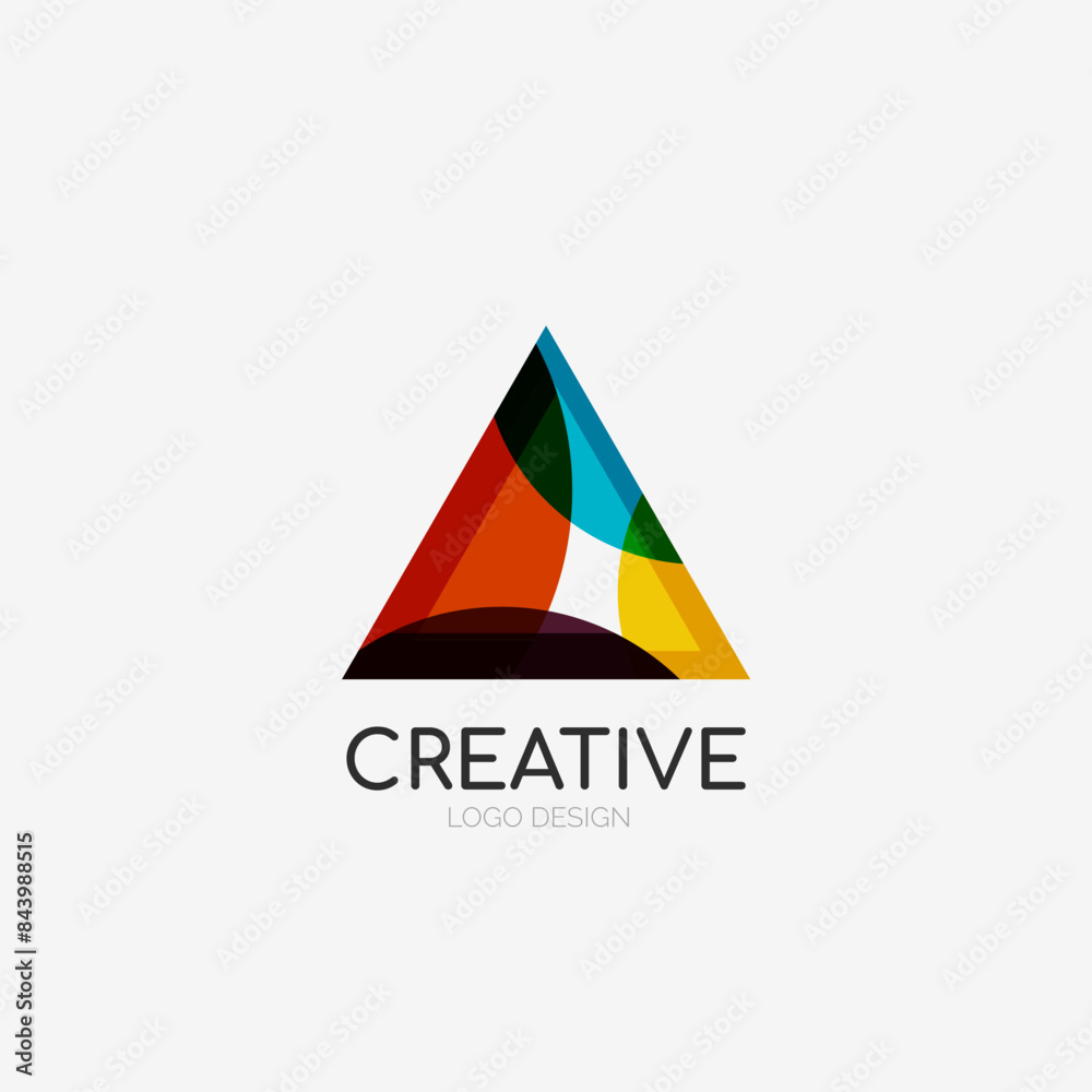 Triangle abstract logo, business emblem icon Triangle abstract logo, business emblem icon