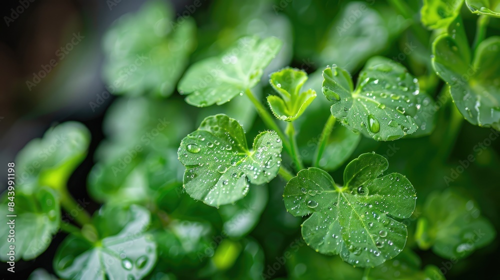 Close up of the green leaves of indoor geranium plants Close up of the green leaves of indoor geranium plants