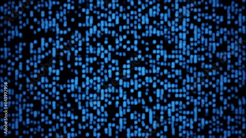 Blue digital technology and binary code background