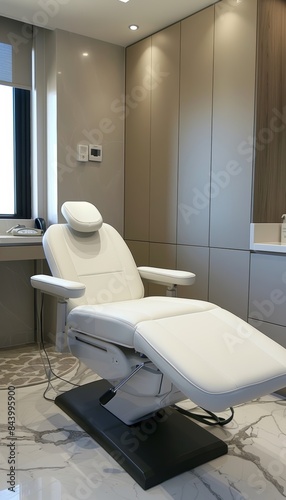 Professional Aesthetic Clinic Consultation Room with Modern Equipment and Comfortable Atmosphere © spyrakot