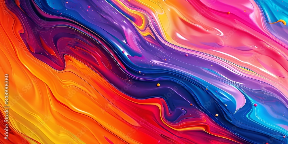 Psychedelic Swirl of Vivid Rainbow Colors Psychedelic Swirl of Vivid Rainbow Colors