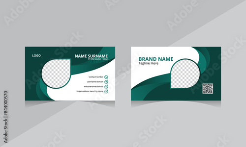 Creative professional visiting card design template for business photo