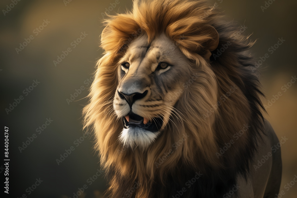 portrait of a lion