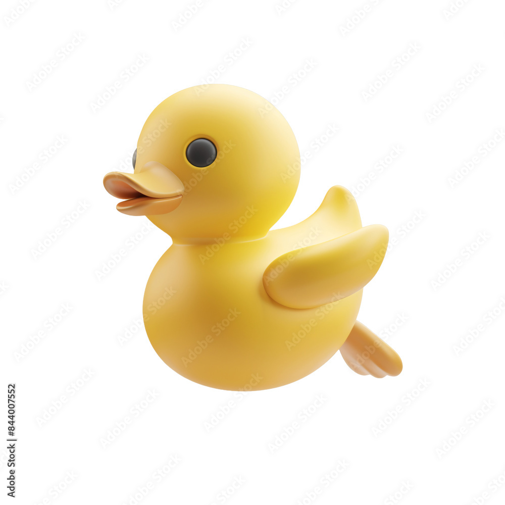 Yellow Rubber Duck Toy in Flight Yellow Rubber Duck Toy in Flight