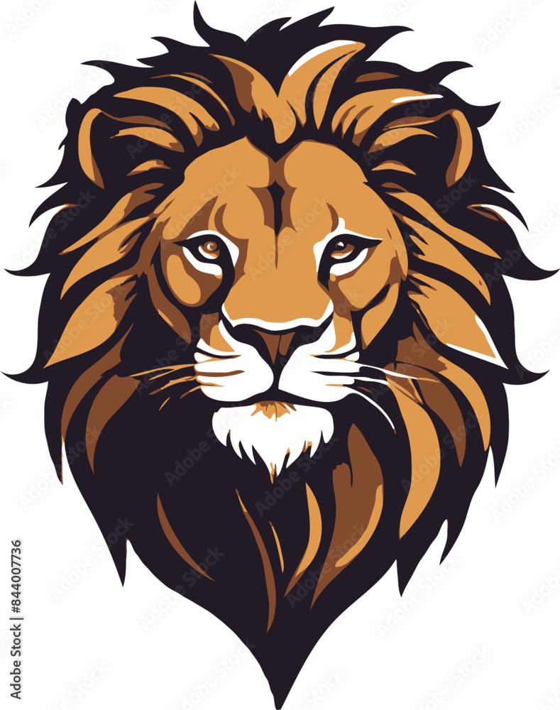 vector Lion Head mascot Silhouette vector Lion Head mascot Silhouette