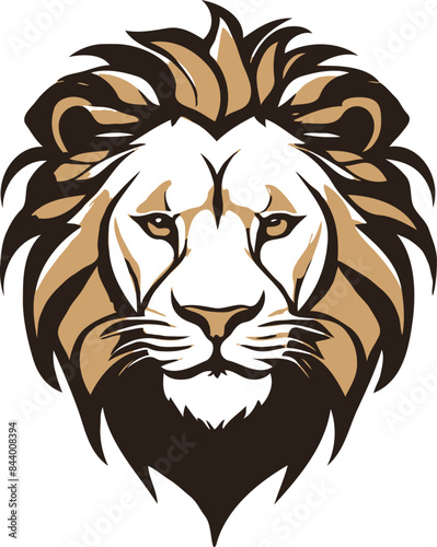 Wallpaper Mural vector Lion Head mascot Silhouette Torontodigital.ca