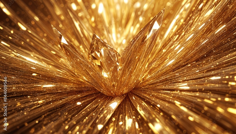 Shiny abstract golden crystal background Shiny abstract golden crystal background