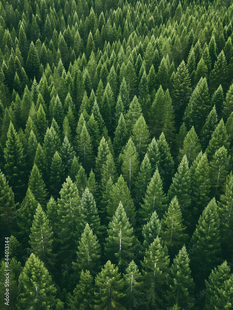 A forest of pine trees,High-Angle View A forest of pine trees,High-Angle View